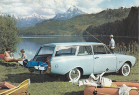 Ford Taunus 17M  2-door Wagon, advertising postcard, German, # 3 XD 160/3