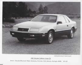 Chrysler LeBaron Coupe, large photo,  USA, 1987, # 87-22