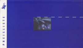 Wiesmann MF3/MF 25-4 pricelist brochure, 20 pages, 07/1994, German languages