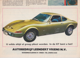 Opel Newspaper with all models brochure, 8 pages, 1969, Dutch