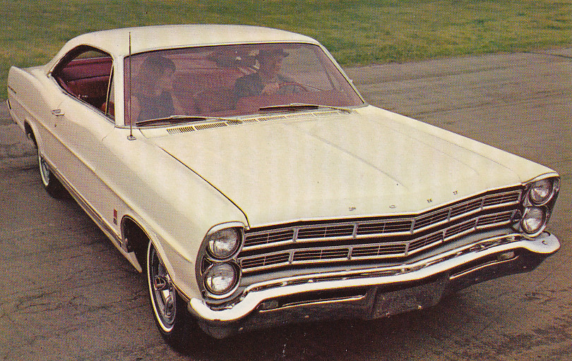 Galaxie 500 2-Door Hardtop, US postcard, standard size, 1967