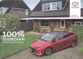 Prius Plug-In Hybrid brochure, 8 pages, 07/2018, Dutch language