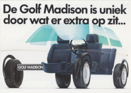 Golf Madison folder, 4 pages,  A4-size, Dutch language, 03/1990
