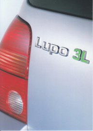 Lupo 3 litre TDI postcard,  A6-size, German language, 1999