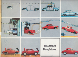 Dauphine brochure, 12 large pages, 1963, Dutch language