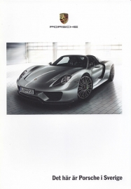 Porsche in Sweden brochure, 16 pages, about 2013, Swedish language