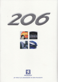 206 brochure, 36 + 8 pages, A4-size, 04/1999, Dutch language