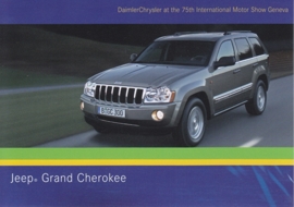 Jeep Grand Cherokee, A6-size postcard, Geneva 2005
