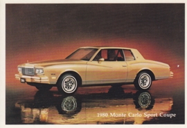 Monte Carlo Sport Coupe,  US postcard, standard size, 1980