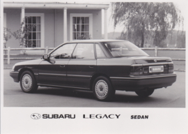 Subaru Legacy Sedan 4-door, press photo, Belgium, 1990