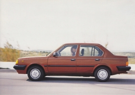 343 Sedan, A6-size postcard, 1984, Dutch language