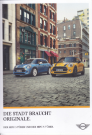 Mini 3-/5-door models, hard card with lemon powder bag stuck on the rear, Germany language, undated %