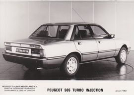 Peugeot 505 Turbo Injection, press photo, Dutch, 1/1983