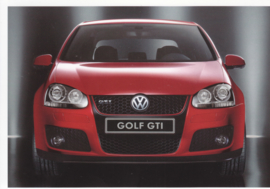 Golf GTI, 6 different attached A6-size postcards, Dutch, about 2006