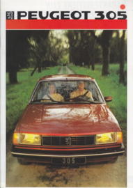 305 Sedan brochure, 28 pages, A4-size, 1986, Dutch language