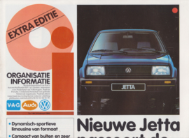 Jetta II newspaper brochure, 8 pages,  A4-size, Dutch language, 1984