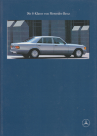 S-Class model brochure, 44 pages, 07/1989, German language