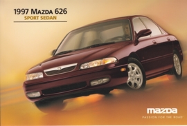 626 Sport Sedan, 1997, US postcard, A5-size