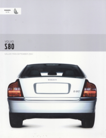 S80 Sedan brochure, 78 pages,  2003, Swedish language