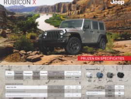 Wrangler Rubicon X leaflet, 2 pages, 07/2014, Dutch language (Belgium)