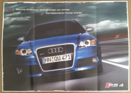 RS4 Limousine quattro brochure, 16 page fold-out, about 2000, German language