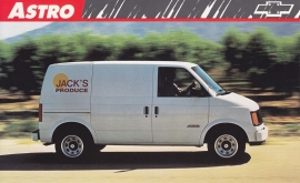 Astro Cargo Van,  US postcard, large size, 19 x 11,75 cm, 1989