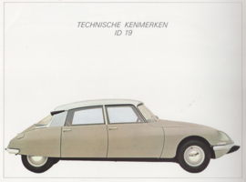ID 19 Berline brochure, 20 pages, 10/1967, Dutch language