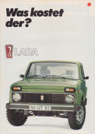Niva UT folder, 4 pages, 09/1983, German language
