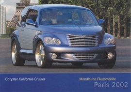 Chrysler California Cruiser, A6-size postcard, Paris 2002