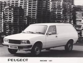 Peugeot 305 Van, press photo, UK, 1980s