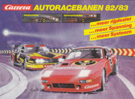 Carrera miniature car racetracks brochure,  12 pages, 1982/83, Dutch language