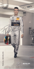 Pascal Wehrlein - DTM 2014 - auto gram postcard, German