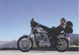 Harley-Davidson XL 883 Sportster, continental size postcard, English language