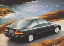 Civic Coupe brochure, 28 pages, larger than A4-size, 04/1996, Dutch language