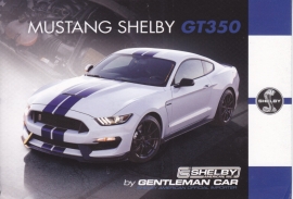 Mustang Shelby GT350 postcard,  English language, Belgian issue, about 2014