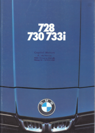 728/730/733i Sedan brochure, 48 pages, A4-size, 1/1979, German language