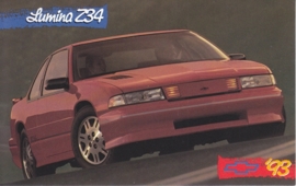 Lumina Z34 Coupe, US postcard, standard size, 1993