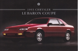 Le Baron Highline Coupe, US postcard, continental size, 1993