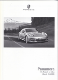 Panamera pricelist, 100 pages, 09/2009, German