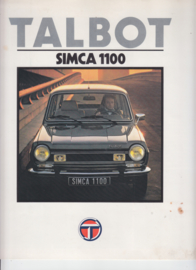 Simca 1100, 4 large square pages, Dutch language, 9/79 (Belgium)