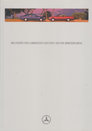 E220-E320 Coupé & Cabriolet brochure. 48 pages, 08/1993, German language
