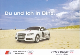 A5 Coupe by Audi dealer in Dresden, DIN A6 postcard, German language, 2007