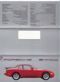 944 Turbo brochure, 6 pages, 1987, English (USA)