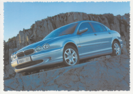 X-Type V6 Sedan,  DIN A-6 postcard, Finland, c2000