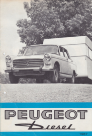 404 Sedan Diesel folder, 6 pages, A4-size, 10/1966, Dutch language