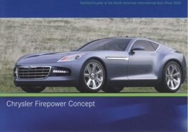 Chrysler Firepower Concept, A6-size postcard, NAIAS 2005