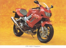 Honda VTR 1000 F Firestorm postcard, 18 x 13 cm, no text on reverse, about 1994