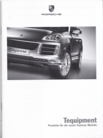 Cayenne Tequipment pricelist brochure, 44 pages, 11/2006, German