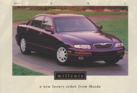 Millenia Sedan (Xedos), 1995, US postcard, A5-size