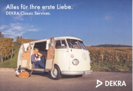 Transporter T1 about 1966, A6-size postcard, issue Dekra, German, 2015